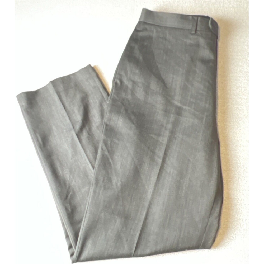 DKNY Pants Mens Size‎ 36x31 1/2 Flat Front Wool Blend Dress Pants Brown 90s Y2K